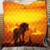 The Lion King Movie Simba Mufasa Quilt Blanket