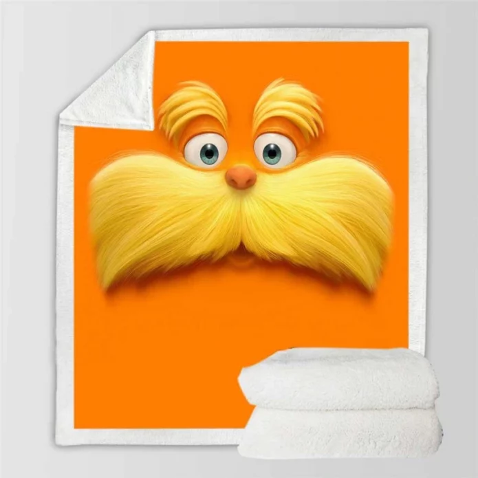 The Lorax Movie Sherpa Fleece Blanket