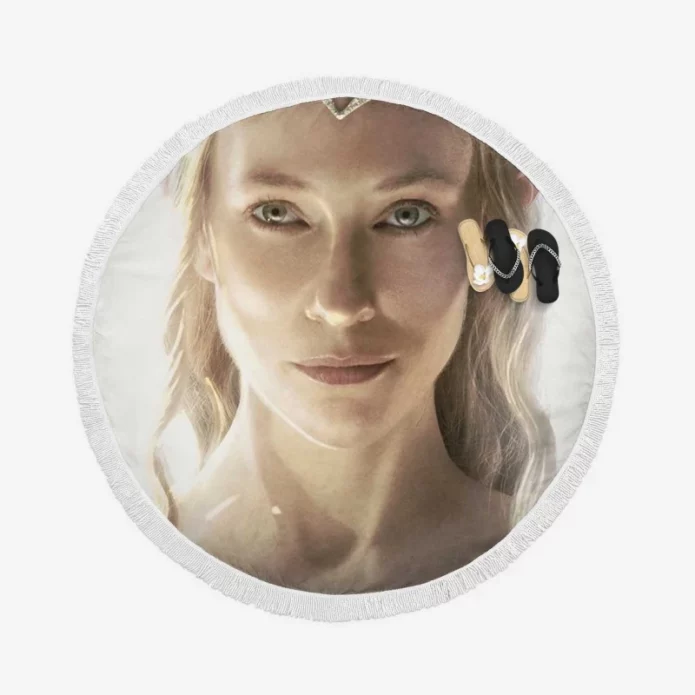 The Lord Of The Rings Movie Galadriel Round Beach Towel