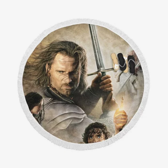 The Lord of the Rings The Return of the King Movie Round Beach Towel