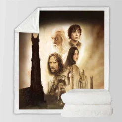 The Lord of the Rings The Two Towers Movie Sherpa Fleece Blanket