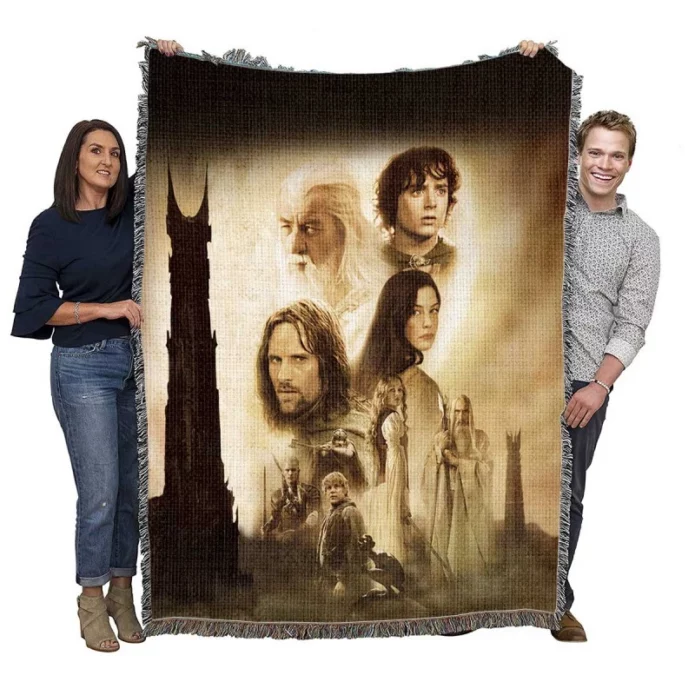 The Lord of the Rings The Two Towers Movie Woven Blanket