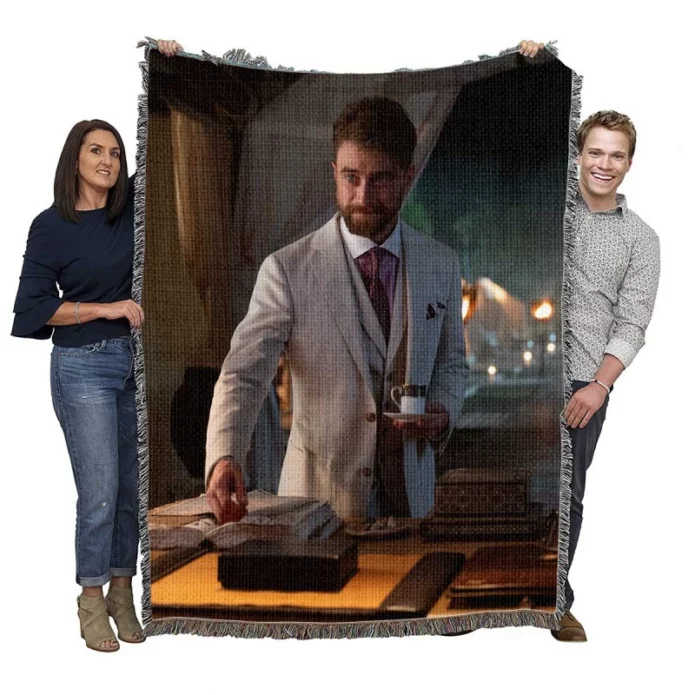The Lost City Movie Daniel Radcliffe Woven Blanket