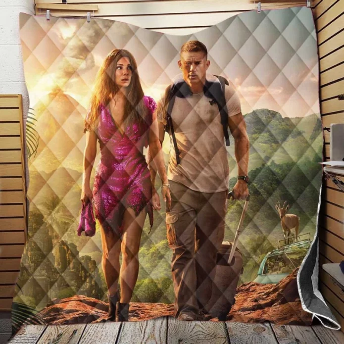 The Lost City Movie Sandra Bullock Channing Tatum Quilt Blanket