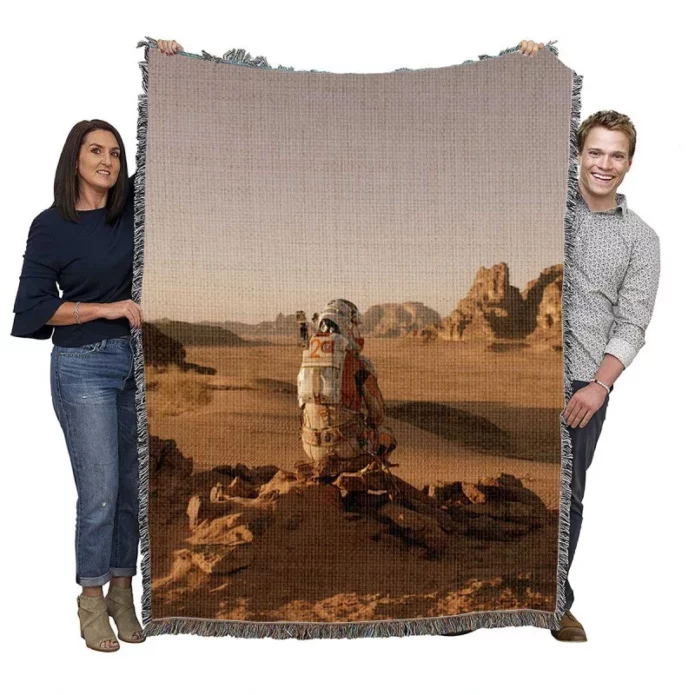 The Martian Movie Woven Blanket