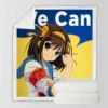 The Melancholy of Haruhi Suzumiya Sherpa Fleece Blanket