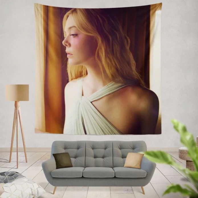 The Neon Demon Movie Elle Fanning Wall Hanging Tapestry