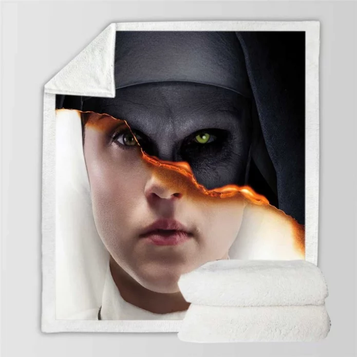 The Nun Movie Evil Sherpa Fleece Blanket