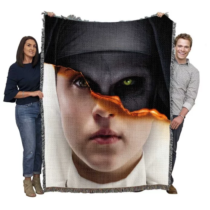 The Nun Movie Evil Woven Blanket