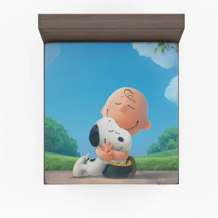 The Peanuts Movie Charlie Brown Snoopy Fitted Sheet