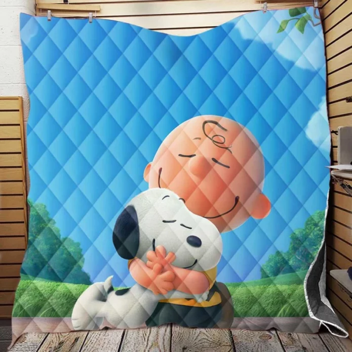 The Peanuts Movie Charlie Brown Snoopy Quilt Blanket