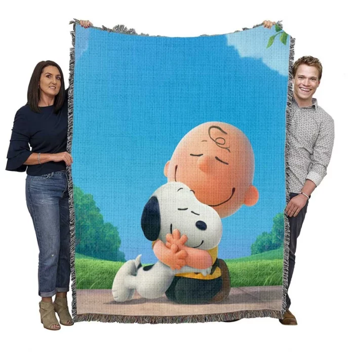 The Peanuts Movie Charlie Brown Snoopy Woven Blanket