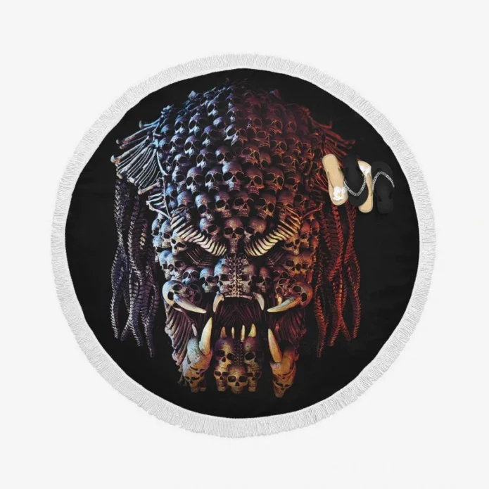 The Predator Movie Round Beach Towel