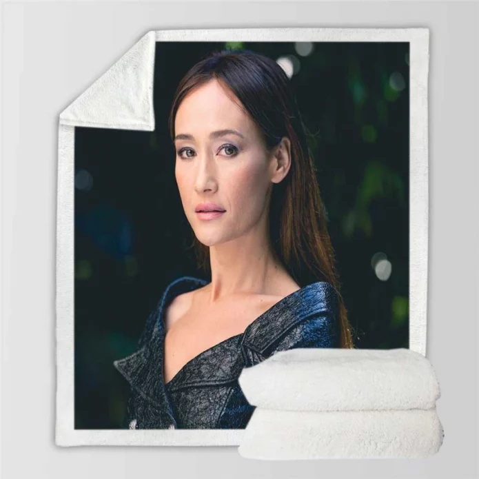 The Protege Movie Maggie Q Sherpa Fleece Blanket