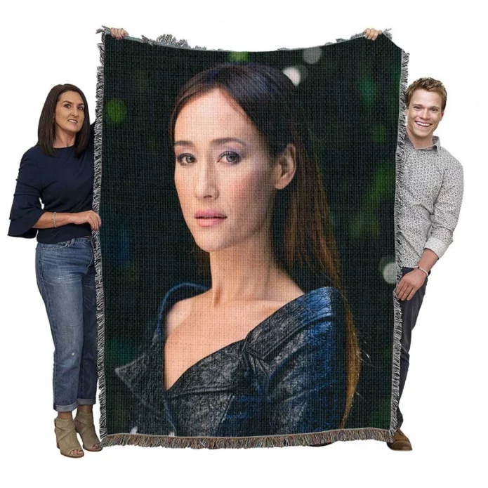 The Protege Movie Maggie Q Woven Blanket