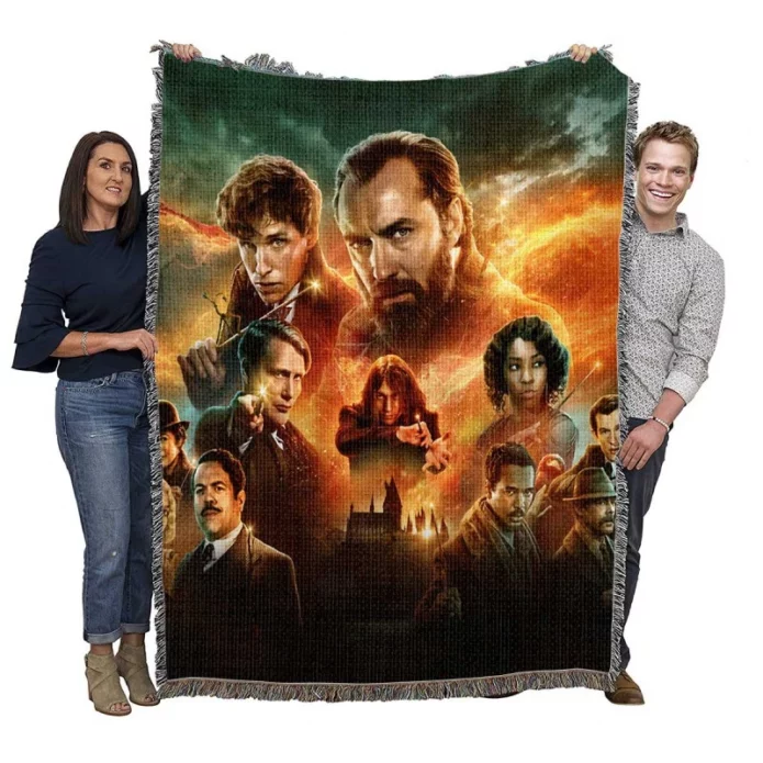 The Secrets of Dumbledore Movie Woven Blanket