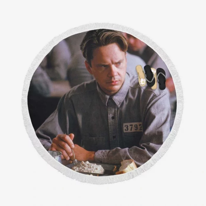 The Shawshank Redemption Movie Tim Robbins Round Beach Towel