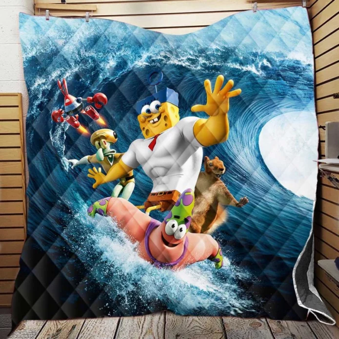 The SpongeBob Movie Sponge Out of Water Movie Patrick Star Quilt Blanket
