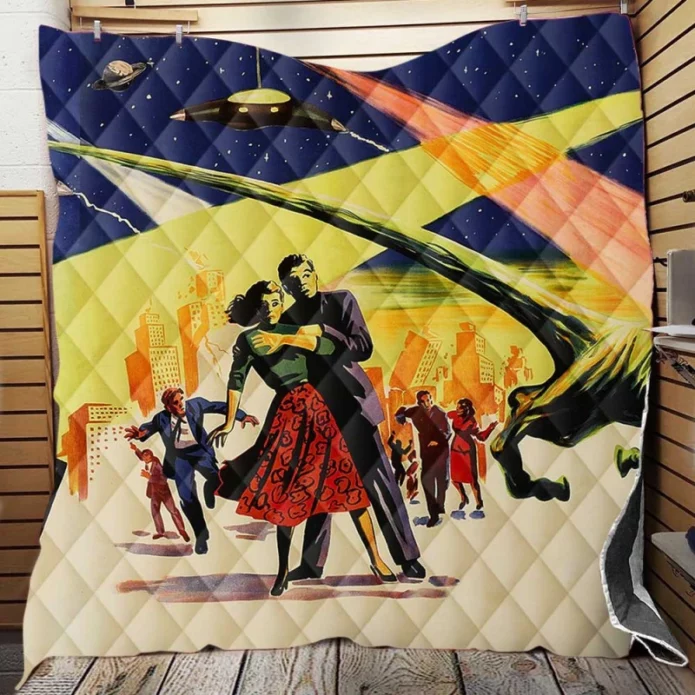 The War of the Worlds Movie Quilt Blanket