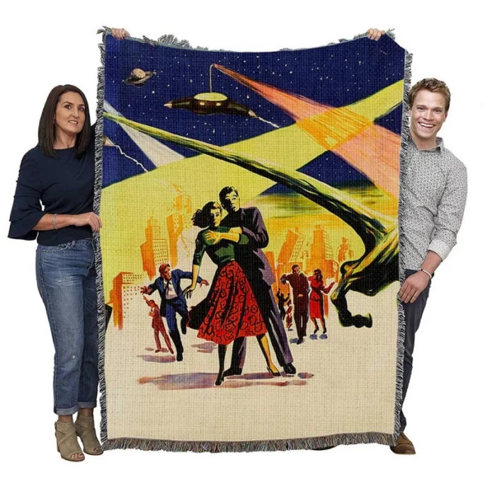 The War of the Worlds Movie Woven Blanket