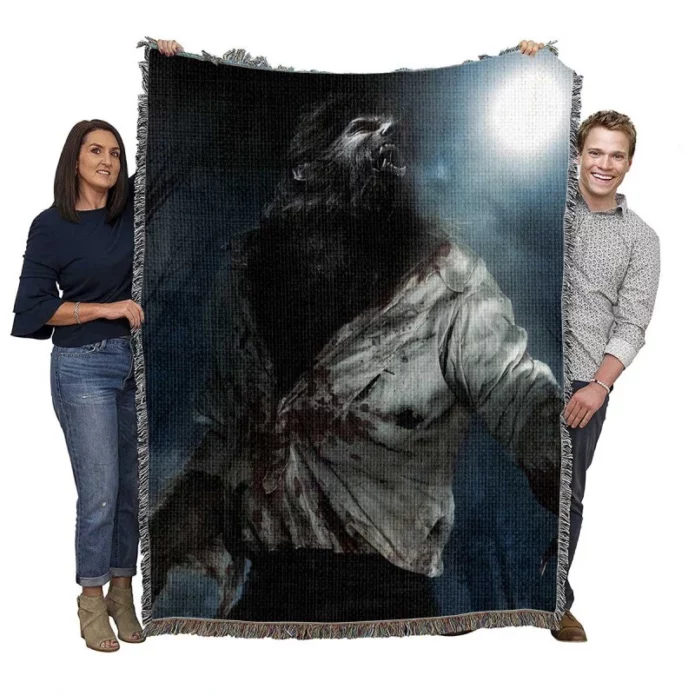 The Wolfman Movie Woven Blanket