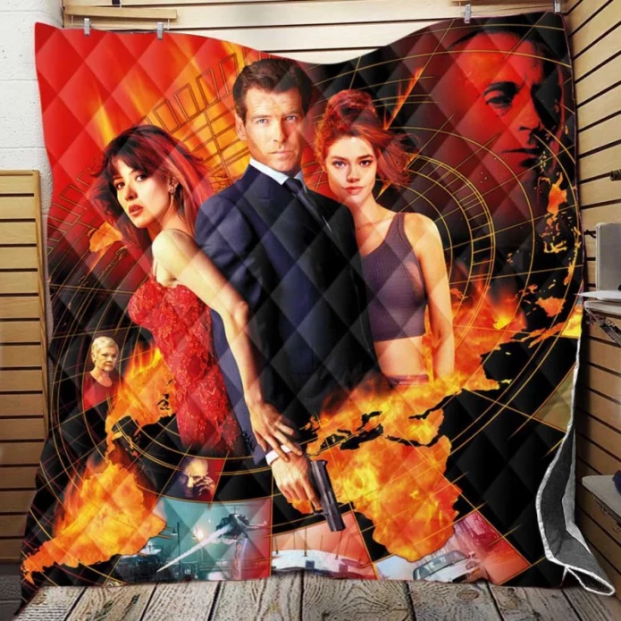 The World Is Not Enough Movie Sophie Marceau Quilt Blanket