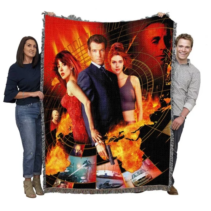 The World Is Not Enough Movie Sophie Marceau Woven Blanket