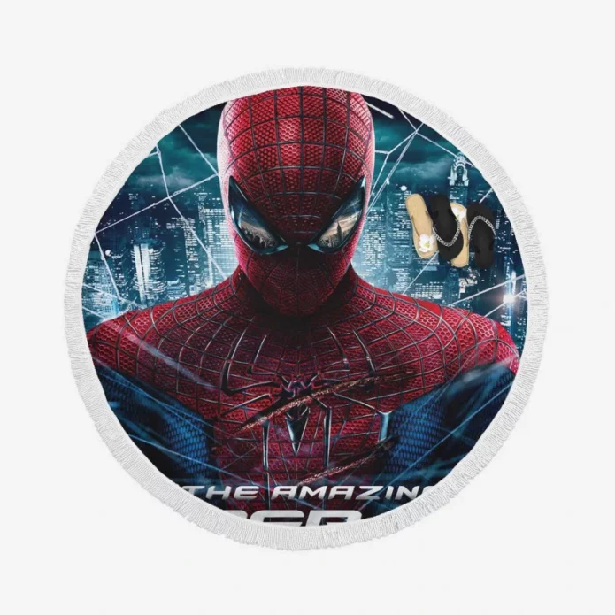 The new Amazing Spider-man suit Movie Round Beach Towel