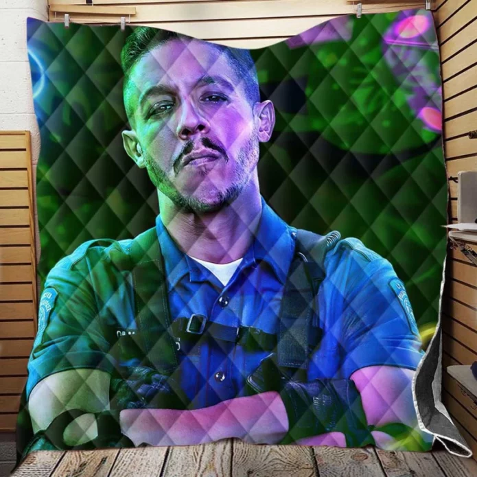 Theo Rossi as Burt Cummings in Army of the Dead Movie Quilt Blanket