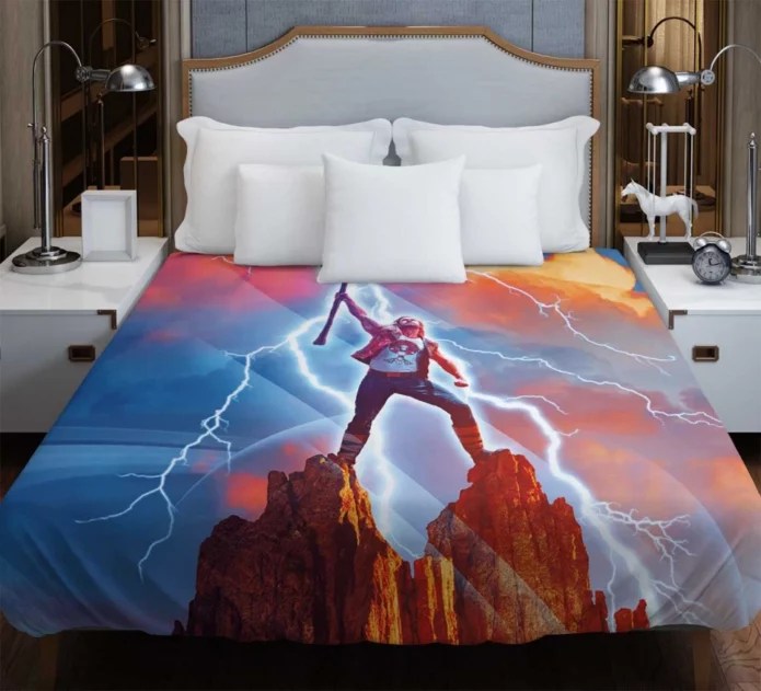 Thor Love and Thunder Movie Marvel Duvet Cover