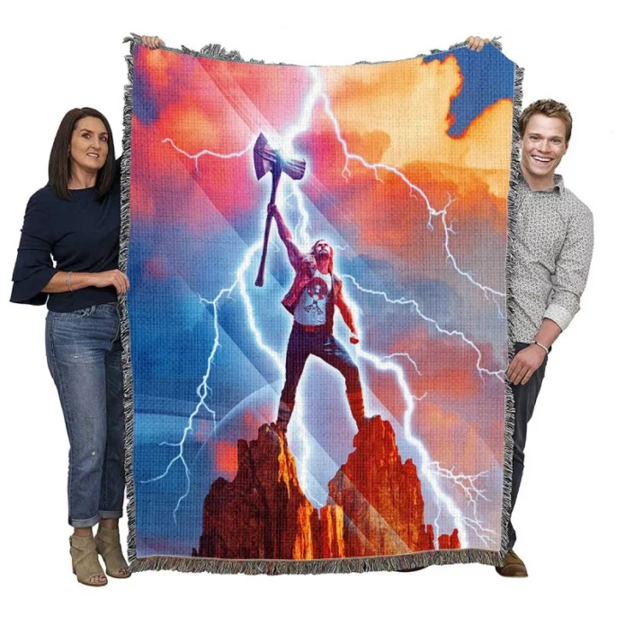 Thor Love and Thunder Movie Marvel Woven Blanket