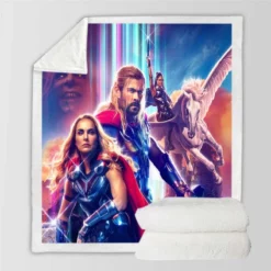 Thor Love and Thunder Movie Sherpa Fleece Blanket