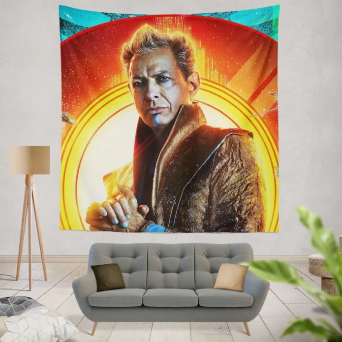 Thor Ragnarok Movie Jeff Goldblum Grandmaster Comic Wall Hanging Tapestry