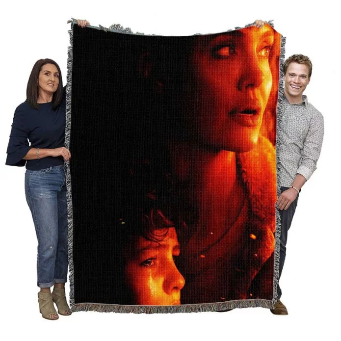 Those Who Wish Me Dead Movie Angelina Jolie Woven Blanket