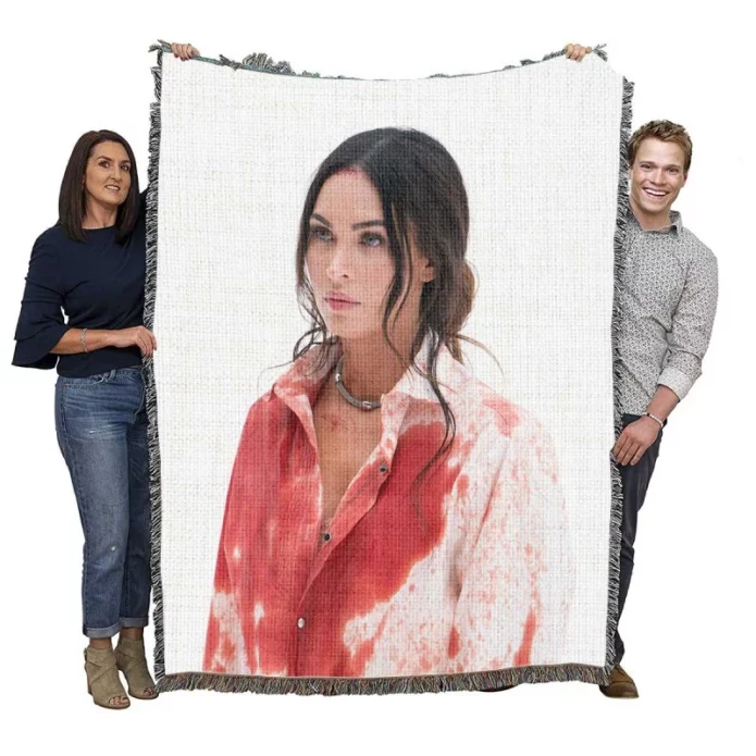 Till Death Movie Megan Fox Woven Blanket