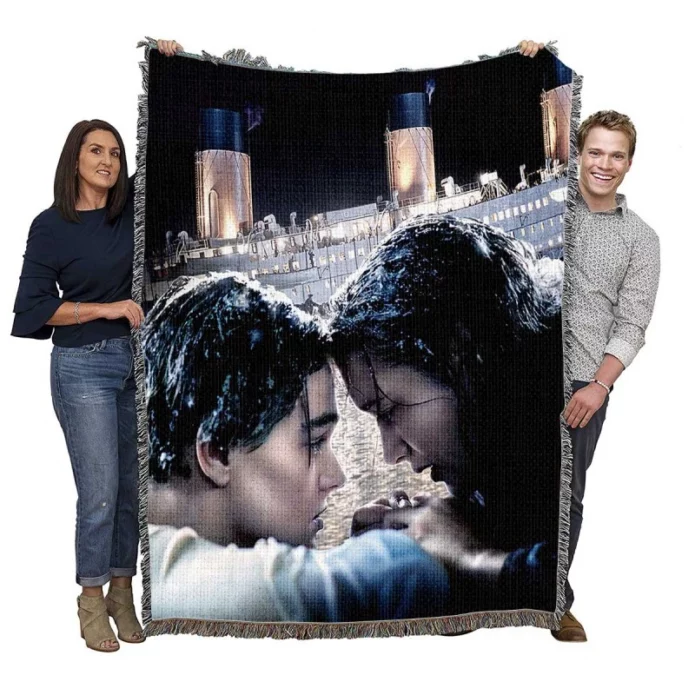 Titanic Movie Kate Winslet Leonardo Dicaprio Woven Blanket