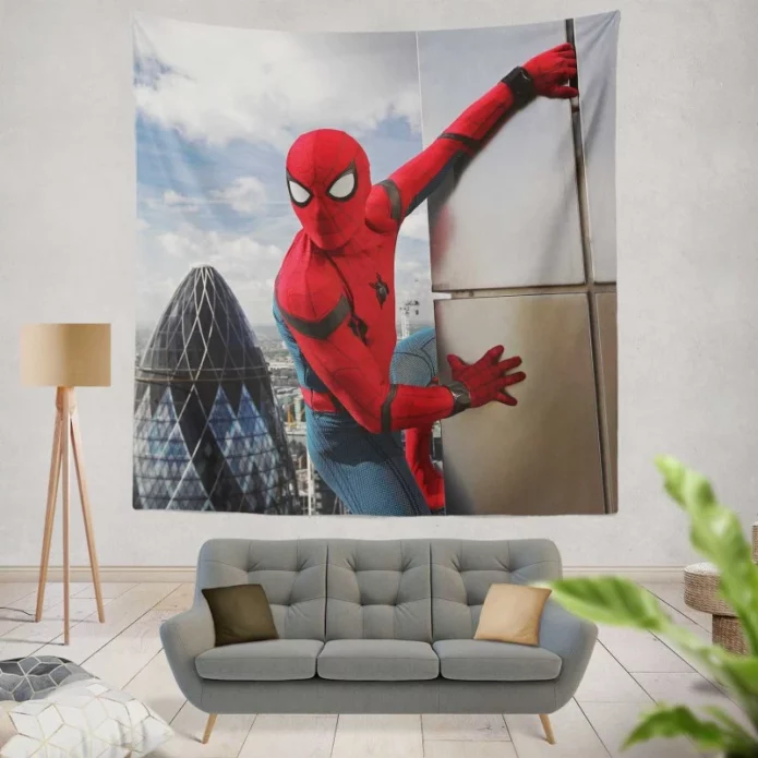 Tom Holland Spider-Man Homecoming Movie Wall Hanging Tapestry