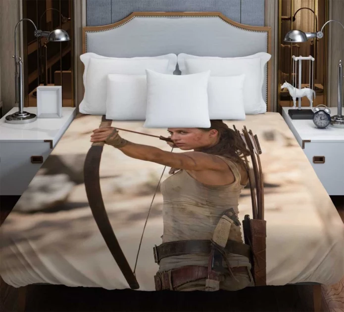 Tomb Raider Movie Alicia Vikander Lara Croft Duvet Cover