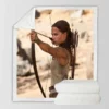Tomb Raider Movie Alicia Vikander Lara Croft Sherpa Fleece Blanket