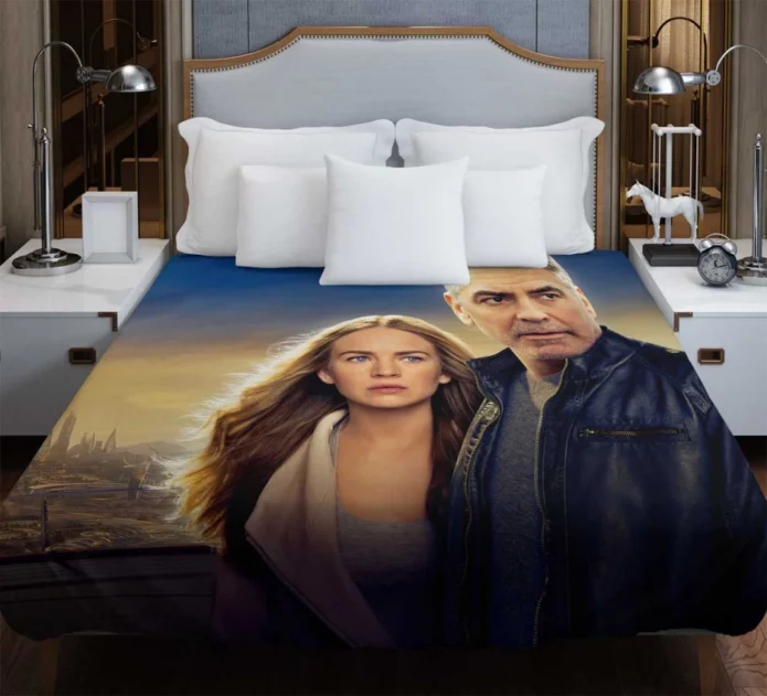 Tomorrowland Movie George Clooney Brittany Robertson Duvet Cover