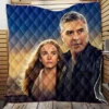 Tomorrowland Movie George Clooney Brittany Robertson Quilt Blanket