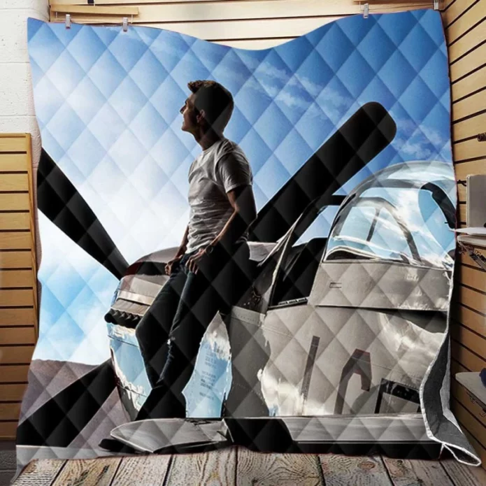 Top Gun Maverick Action Movie Tom Cruise Quilt Blanket