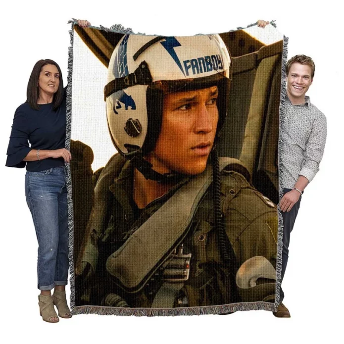 Top Gun Maverick Movie Danny Ramirez Woven Blanket