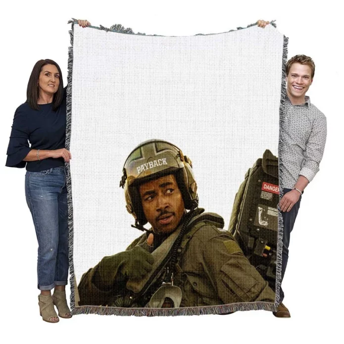 Top Gun Maverick Movie Jay Ellis Woven Blanket