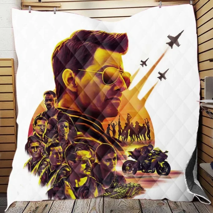 Top Gun Maverick Movie Quilt Blanket