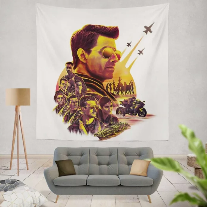 Top Gun Maverick Movie Wall Hanging Tapestry