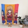 Toradora Japanese Anime Girl Fleece Blanket