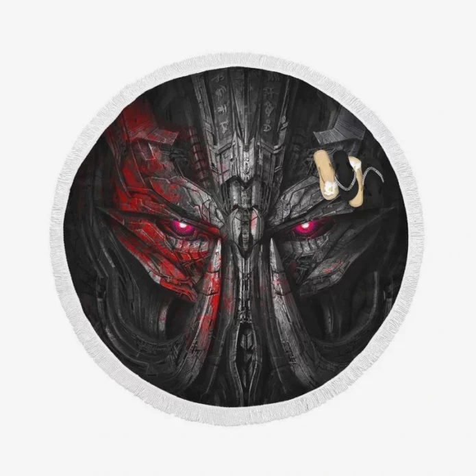 Transformers The Last Knight Movie Megatron Round Beach Towel