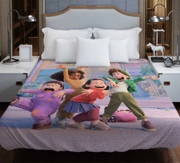Turning Red Movie Comedy Fantasy Duvet Cover
