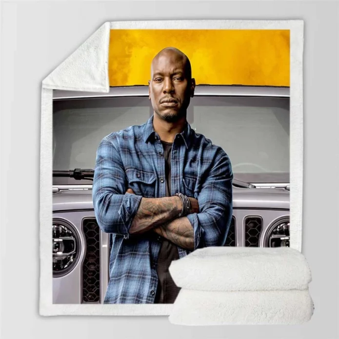 Tyrese Gibson Roman Pearce Fast & Furious 9 Movie Sherpa Fleece Blanket